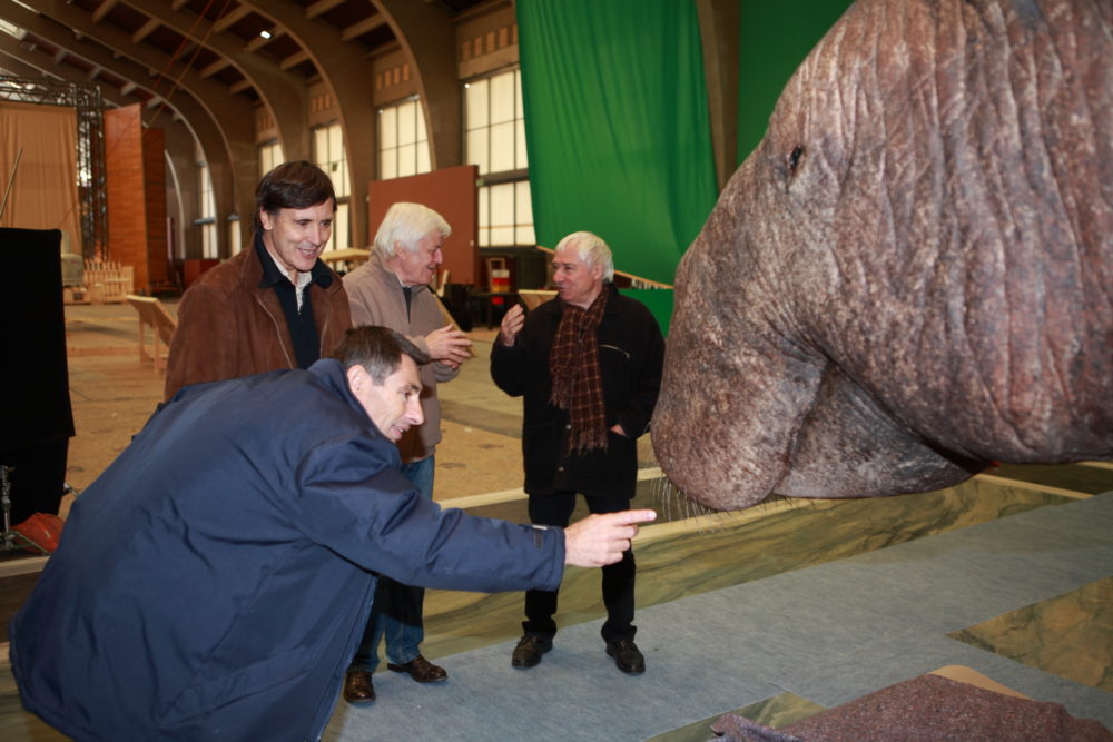 Tournage du film Océans à La Cité de la Mer